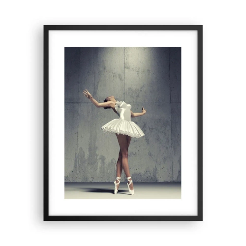 Poster in einem schwarzem Rahmen - Leicht wie ein Vogel - 40x50 cm