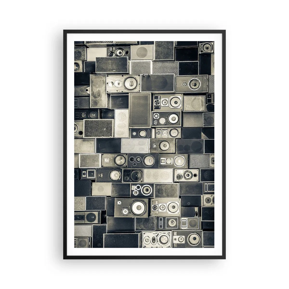 Poster in einem schwarzem Rahmen - Und es ist alles in Ordnung - 70x100 cm