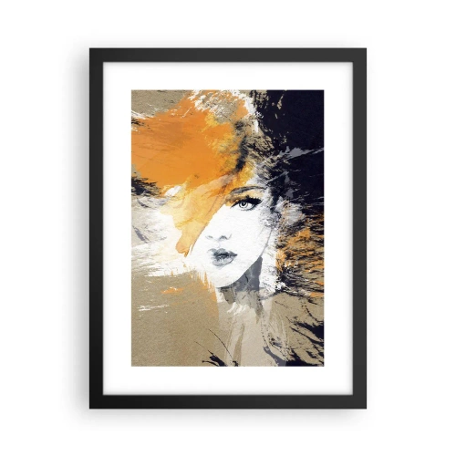 Poster in einem schwarzem Rahmen - Und es ist Licht - 30x40 cm