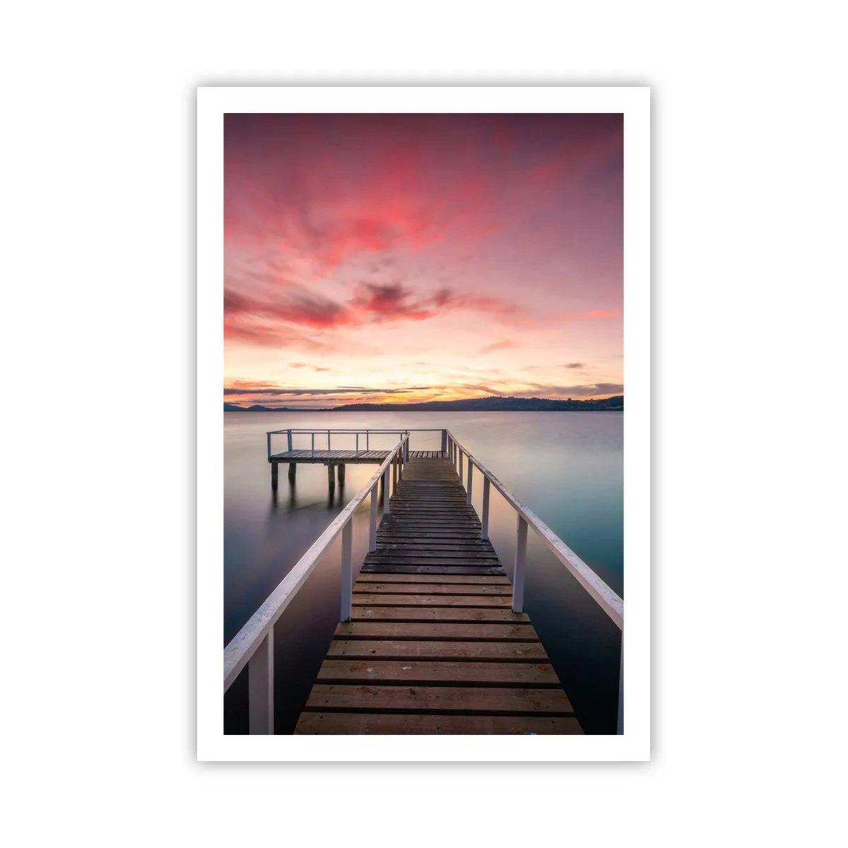 Poster - Die sanfte Flamme des Abends - 61x91 cm