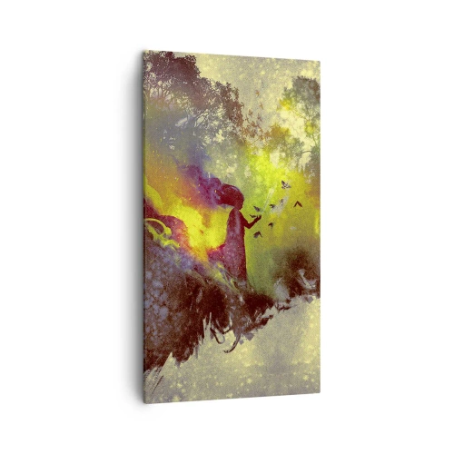 Bild auf Leinwand - Leinwandbild - Mutter Natur - 45x80 cm