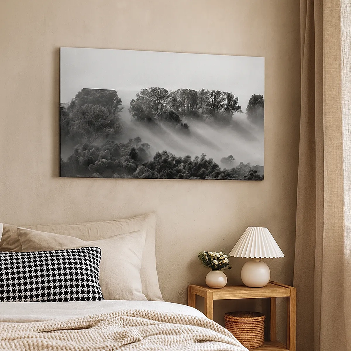 Bild auf Leinwand - Leinwandbild - Aufstehend aus dem Schlaf - 30x30 cm