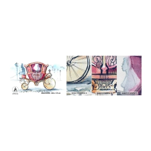 Fototapeten Muster Premium Canvas - Zur Hochzeit oder zum Abschlussball? - Für Kinder, Wagen, Reise - 100x30 cm