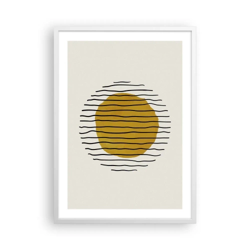 Poster in einem weißen Rahmen - Abstraktion, die vor Hitze zittert - 50x70 cm