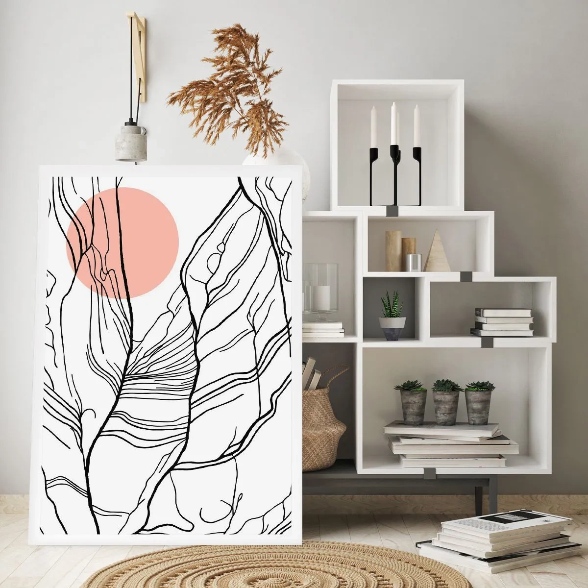 Poster - In einem Netz aus Zweigen - 40x50 cm