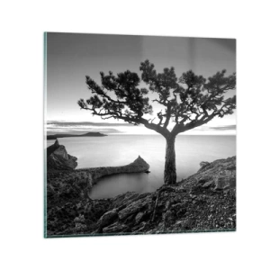 Glasbild - Bild auf glas - Stille bis zum Horizont - 70x70 cm