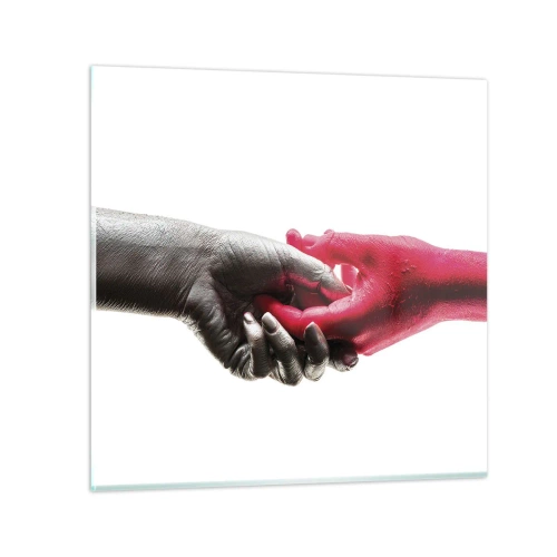 Glasbild - Bild auf glas - Gemeinsam, obwohl anders - 40x40 cm