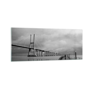 Glasbild - Bild auf glas - Jedem das Verdiente - 100x40 cm