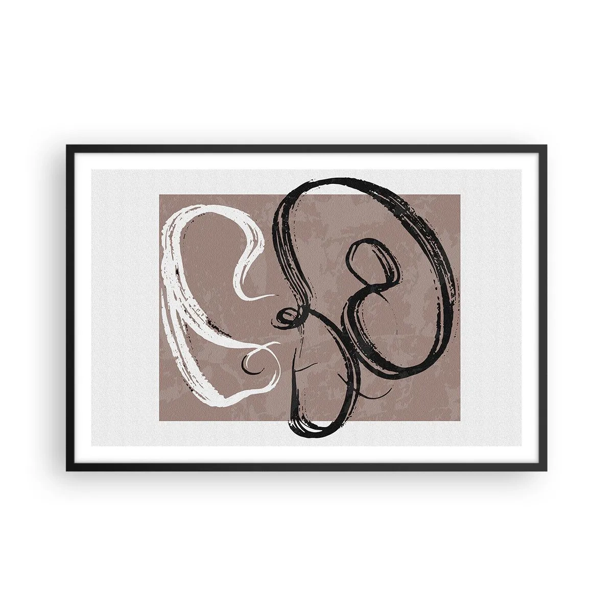 Poster in einem schwarzem Rahmen - Komposition – die Suche nach Fülle - 91x61 cm