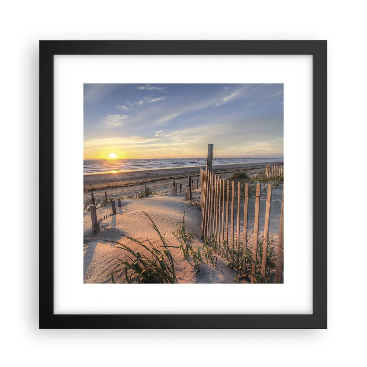 Poster in einem schwarzem Rahmen - Schein und Schatten des Windes - 30x30 cm