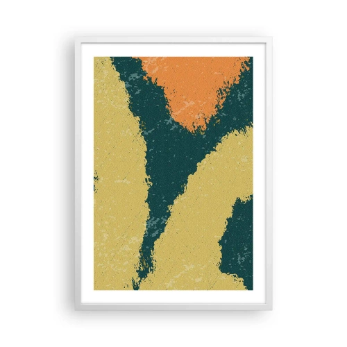 Poster in einem weißen Rahmen - Abstraktion – langsame Bewegung - 50x70 cm