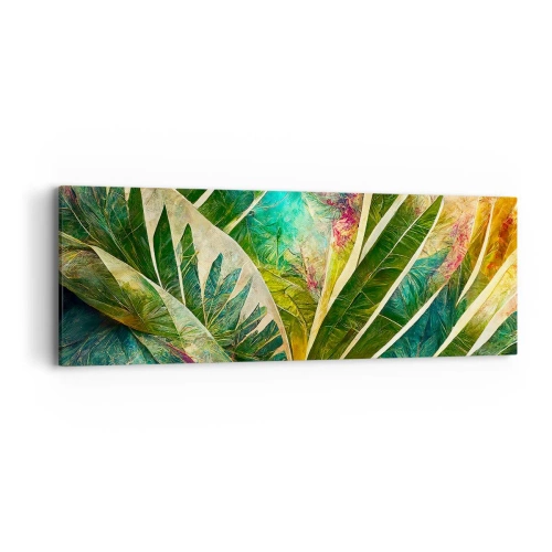 Bild auf Leinwand - Leinwandbild - Farben der Tropen - 90x30 cm