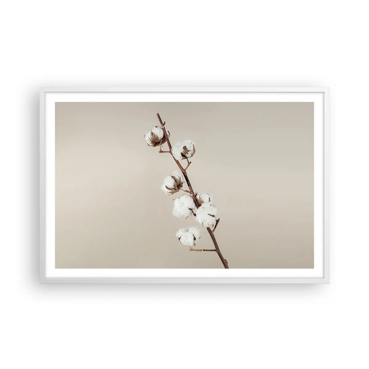 Poster in einem weißen Rahmen - An der Quelle der Weichheit - 91x61 cm