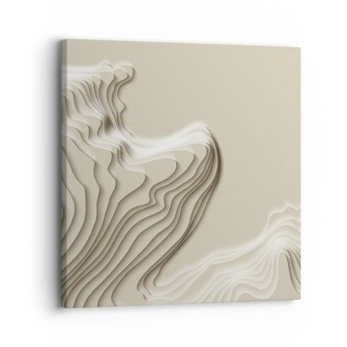 Bild auf Leinwand - Leinwandbild - Topographie der Kunst - 30x30 cm