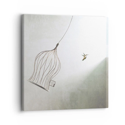 Bild auf Leinwand - Leinwandbild - In seinem Element - 30x30 cm