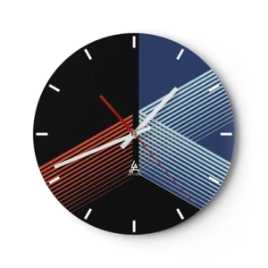 Wanduhr - Glasuhr - Eine einfache Geschichte - 40x40 cm