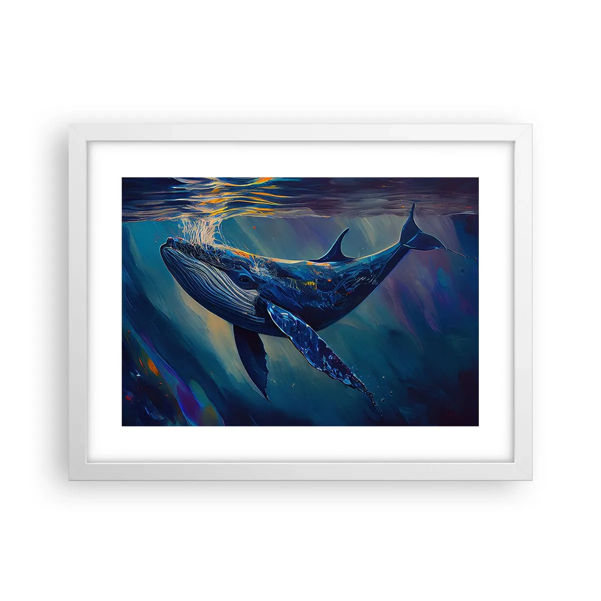 Poster in einem weißen Rahmen - Willkommen in meiner Welt - 40x30 cm