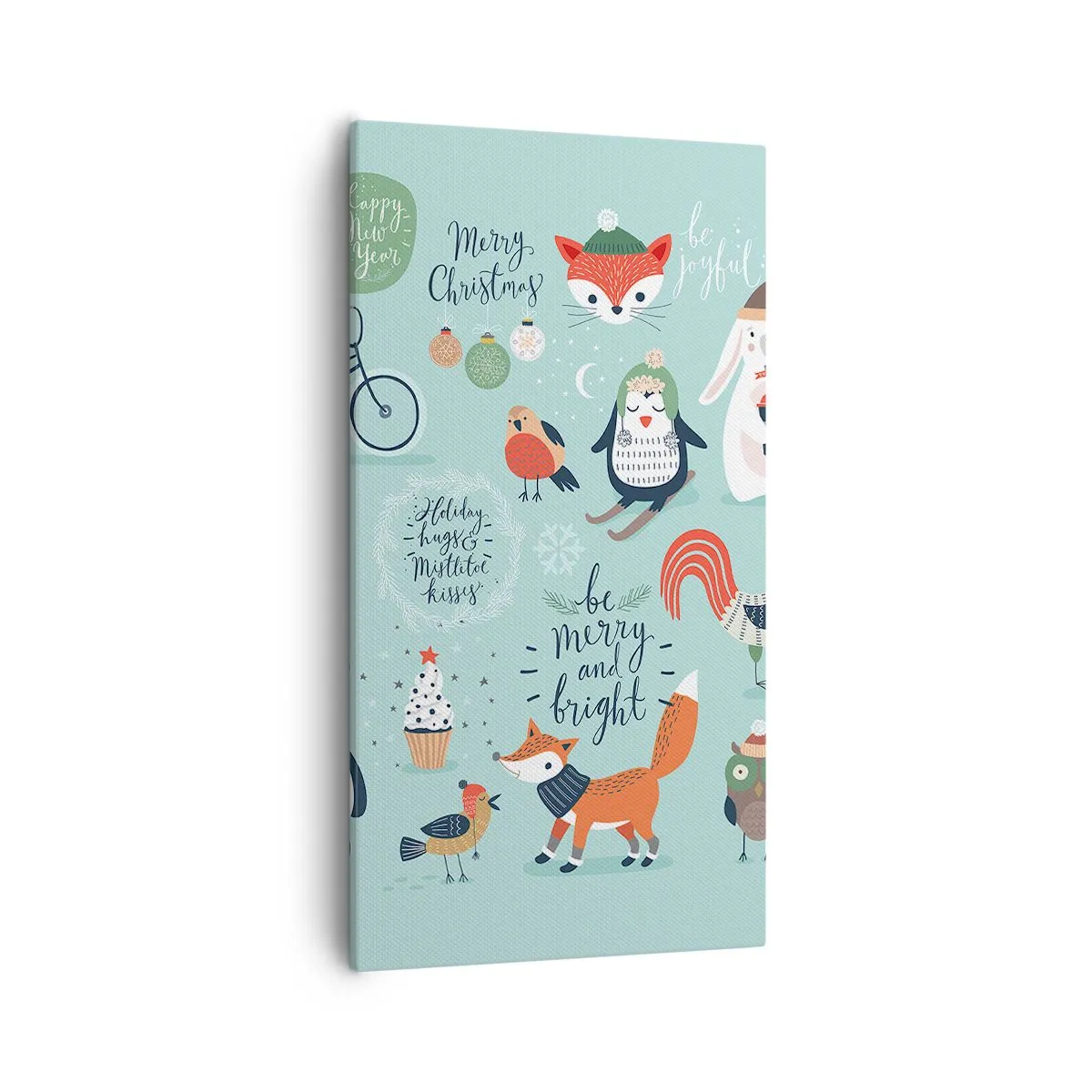 Bild auf Leinwand - Leinwandbild - Möge es immer Weihnachten sein! - 55x100 cm