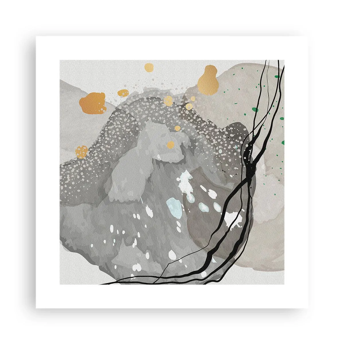 Poster - Organische Komposition - 40x40 cm