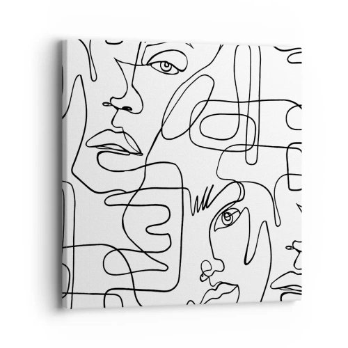 Bild auf Leinwand - Leinwandbild - In verworrenen Gefühlen - 40x40 cm