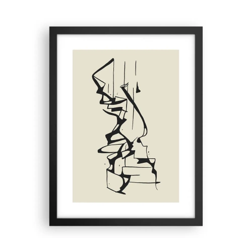 Poster in einem schwarzem Rahmen - Vielleicht eine Landschaft - 30x40 cm