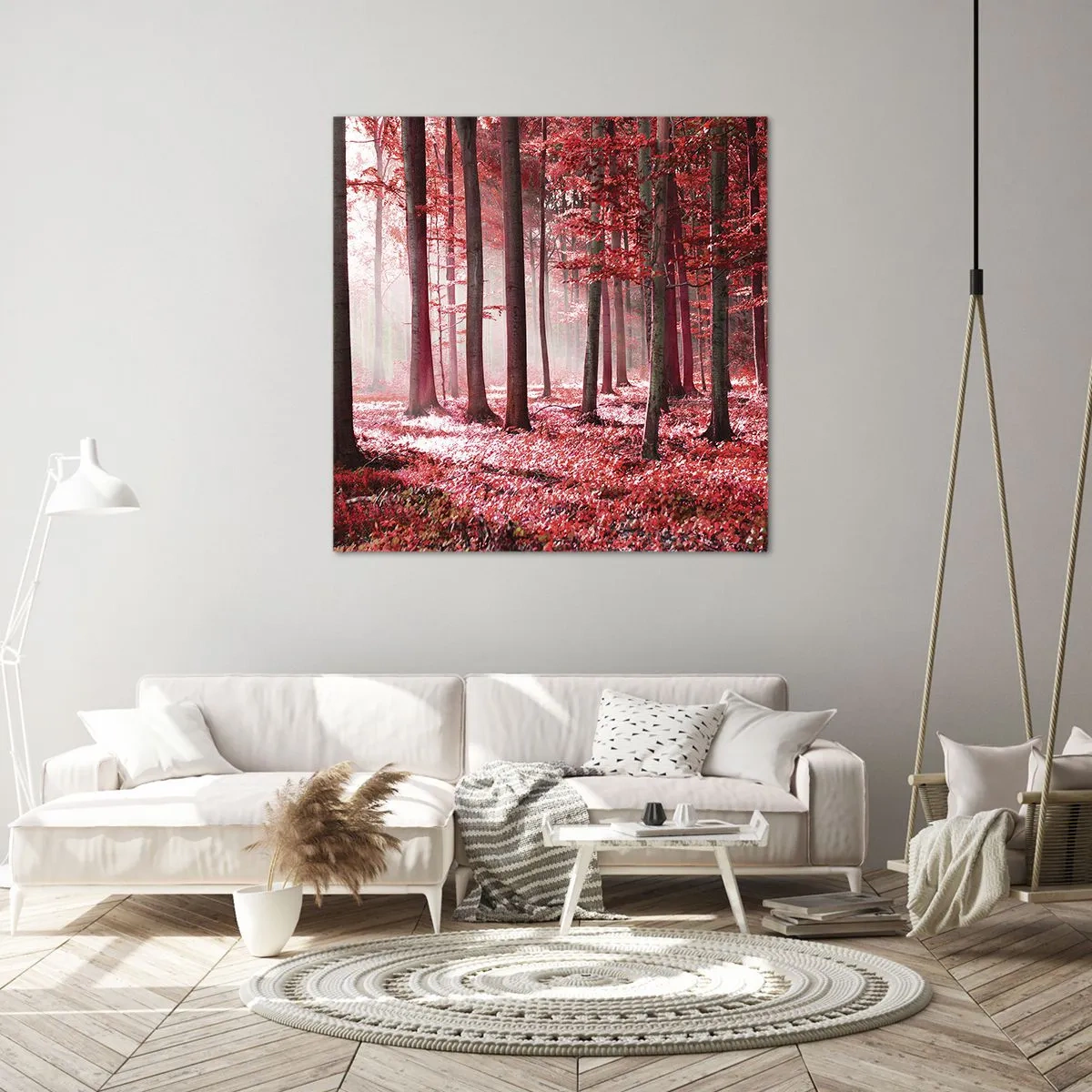 Bild auf Leinwand - Leinwandbild - Rot ist genauso schön - 70x70 cm