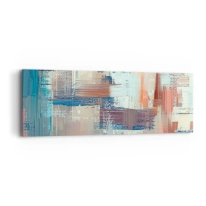 Bild auf Leinwand - Leinwandbild - Zum Licht kommen - 90x30 cm