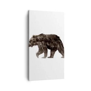 Bild auf Leinwand - Leinwandbild - Ich trage immer echtes Fell! - 45x80 cm