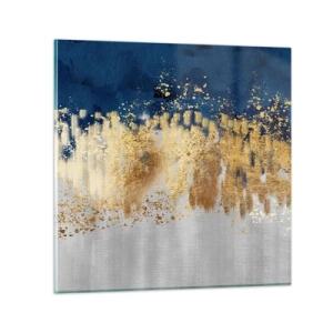 Glasbild - Bild auf glas - Moderne Komposition mit Glanz - 30x30 cm
