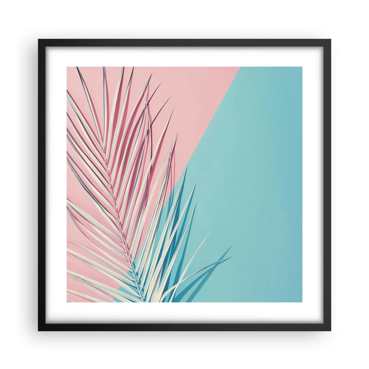 Poster in einem schwarzem Rahmen - Tropischer Eindruck - 50x50 cm
