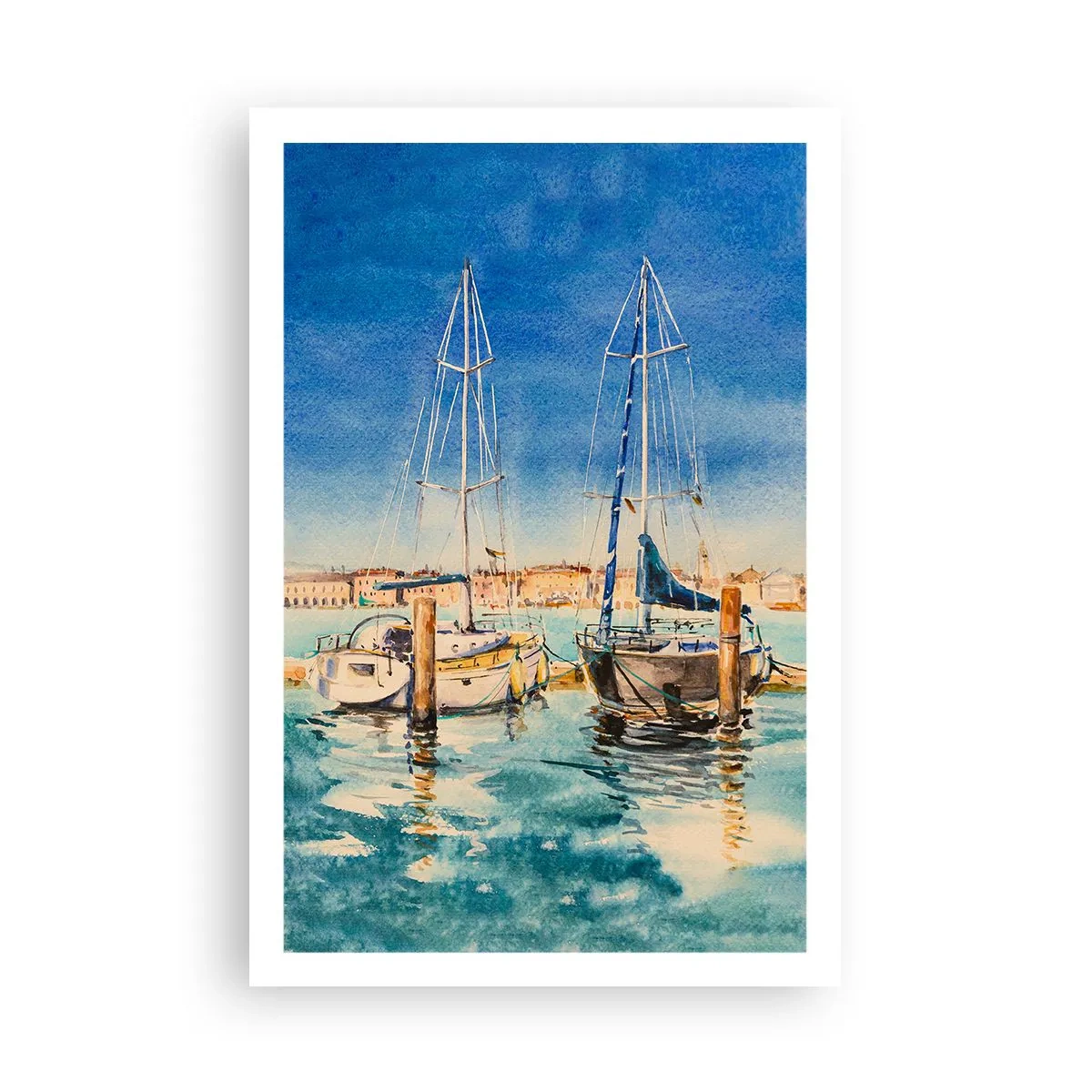 Poster - Sonnige Lagune - 61x91 cm
