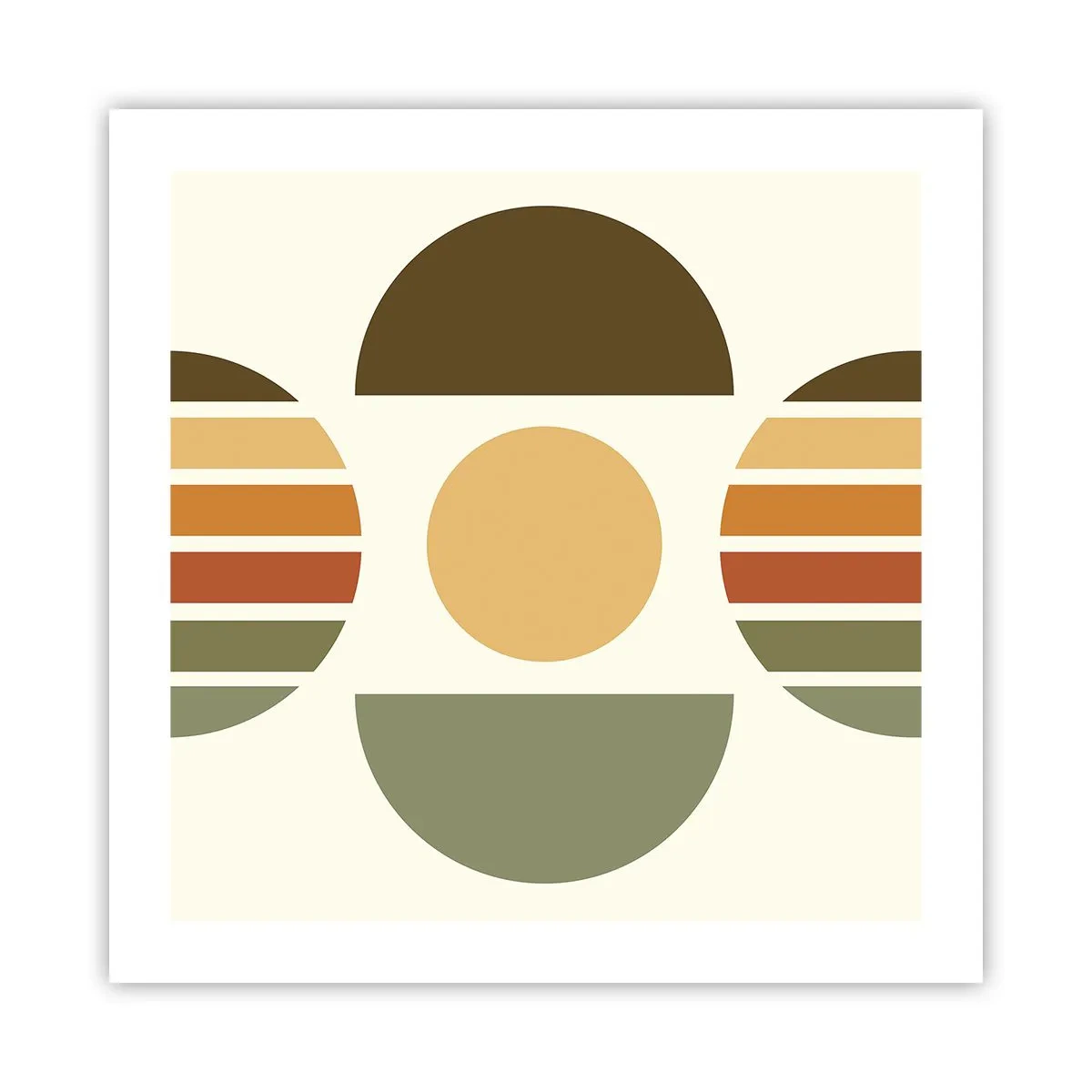 Poster - In Erdtönen - 50x50 cm