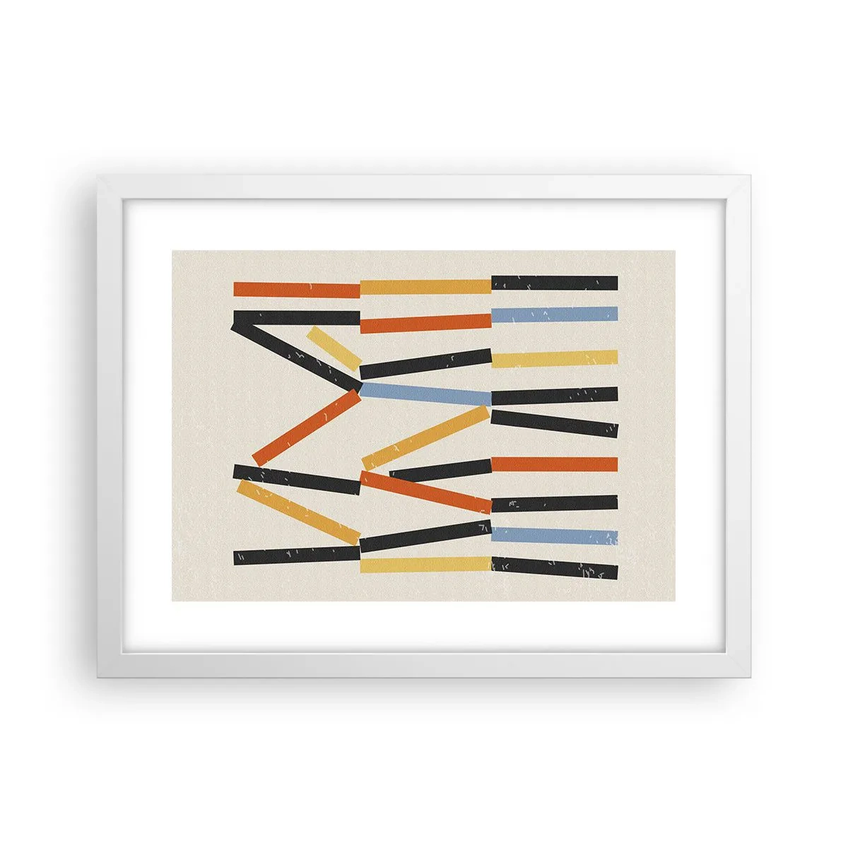 Poster in einem weißen Rahmen - Komposition auf der Ebene - 40x30 cm