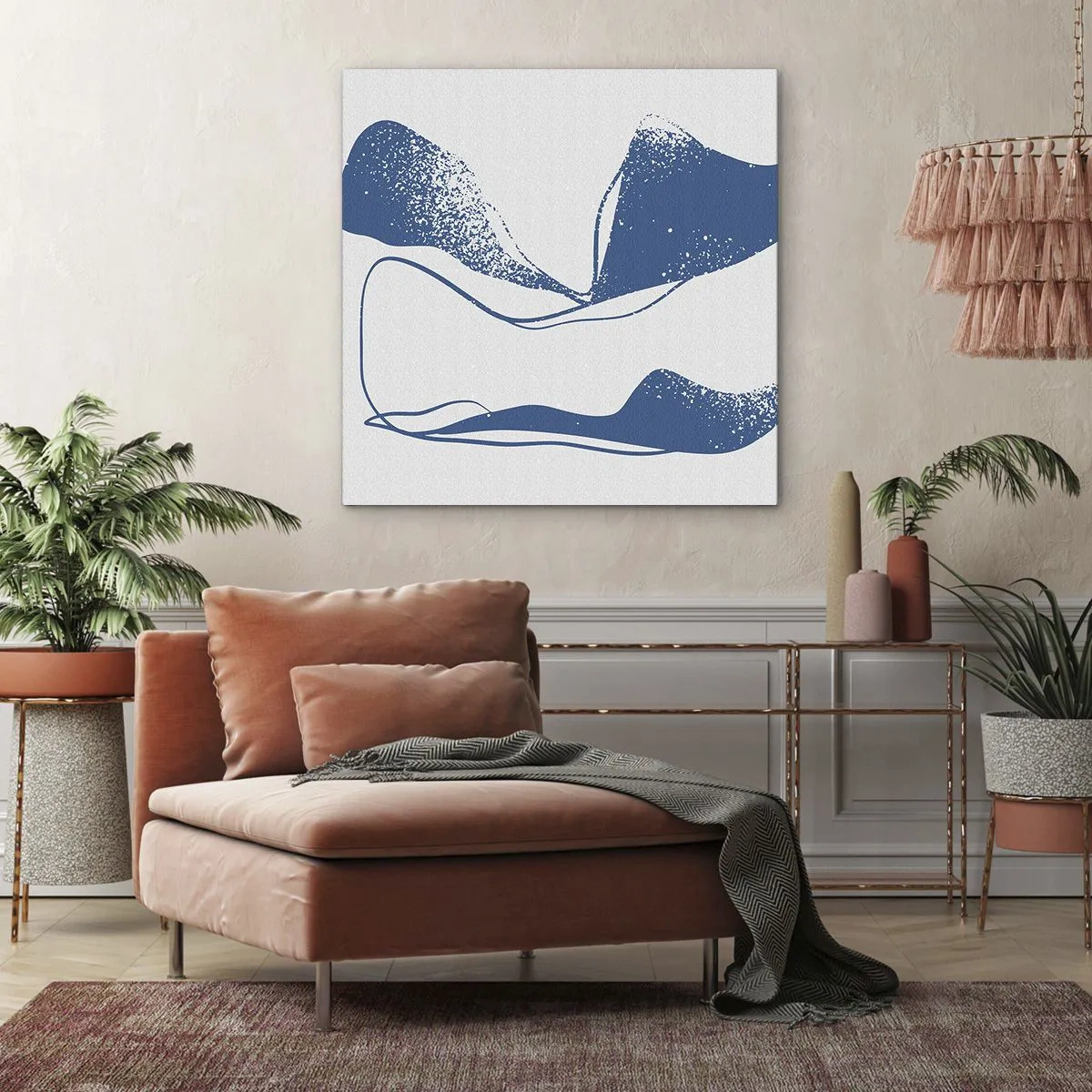 Bild auf Leinwand - Leinwandbild - Geflügelte Abstraktion - 50x50 cm