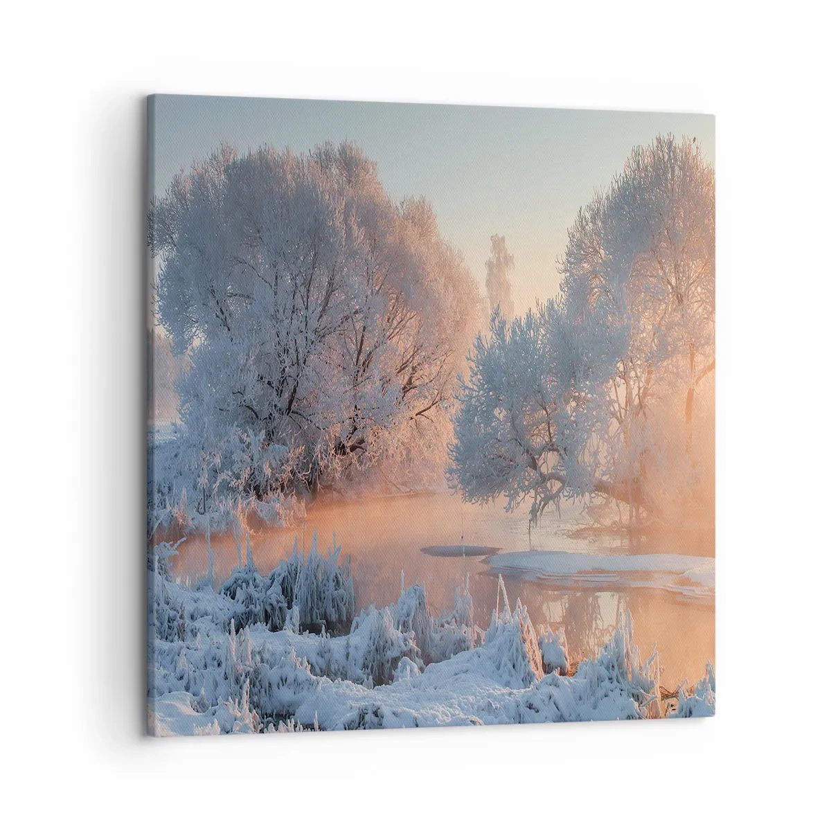 Bild auf Leinwand - Leinwandbild - Alles im Kristall glänzt in der Sonne - 50x50 cm