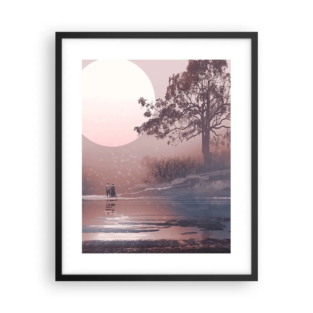Poster in einem schwarzem Rahmen - Wunder der Nacht - 40x50 cm