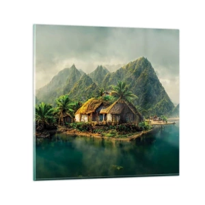 Glasbild - Bild auf glas - Tropisches Paradies - 30x30 cm