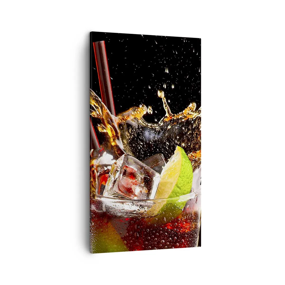 Bild auf Leinwand - Leinwandbild - Freude und Energie der Farben - 45x80 cm