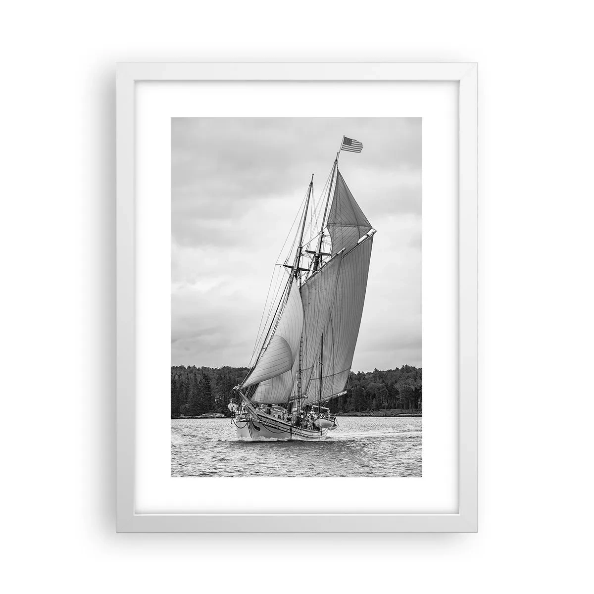 Poster in einem weißen Rahmen - Brüder des Windes - 30x40 cm