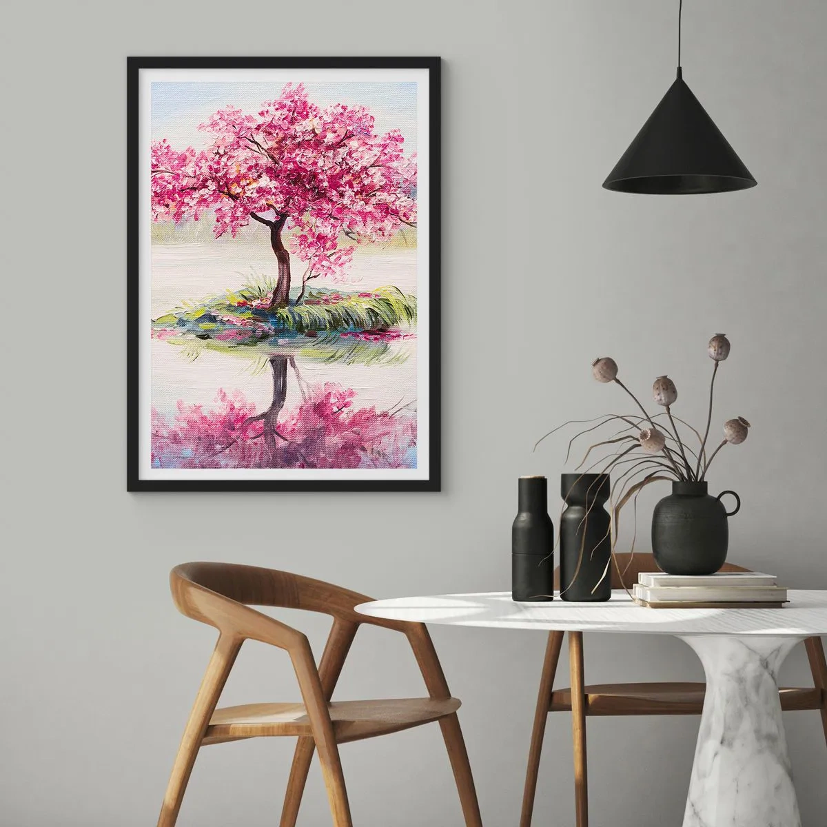 Poster in einem schwarzem Rahmen - Der Ritus des Frühlings - 30x40 cm