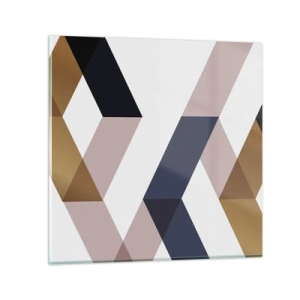 Glasbild - Bild auf glas - Ebenen und Winkel - 30x30 cm