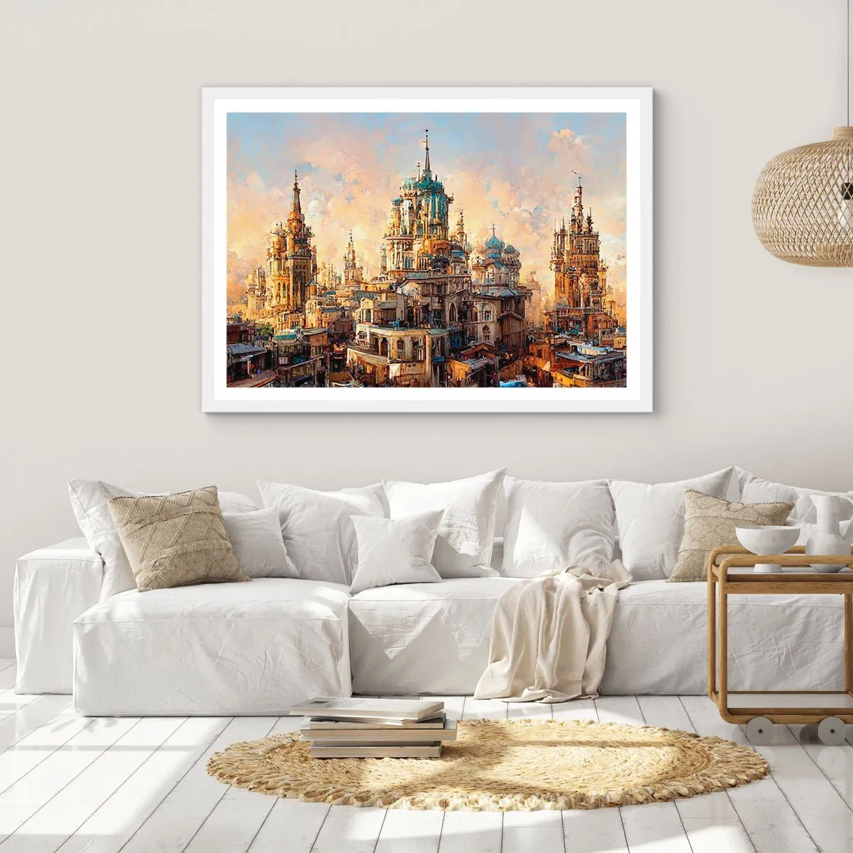 Poster in einem weißen Rahmen - Stadt der Städte - 40x30 cm