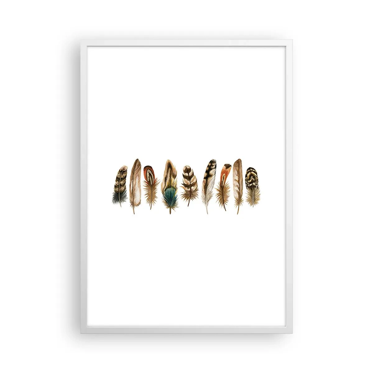 Poster in einem weißen Rahmen - Eine federleichte Variante - 50x70 cm