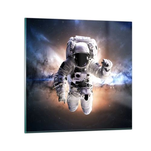 Glasbild - Bild auf glas - Grüße aus dem Weltall - 50x50 cm