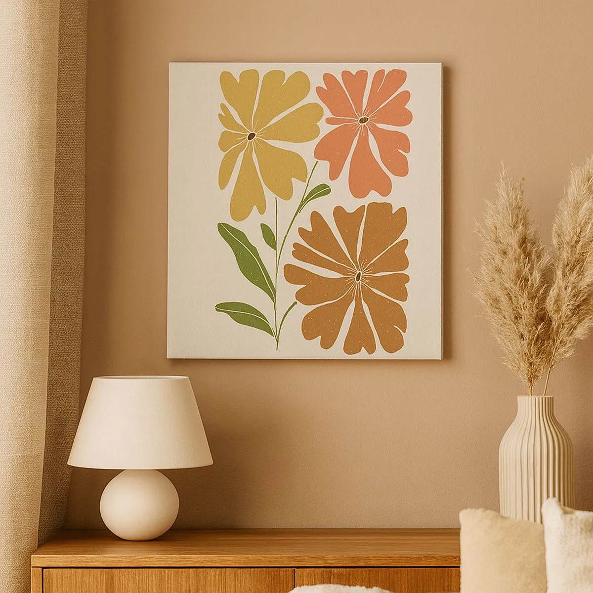 Bild auf Leinwand - Leinwandbild - Natur und Geometrie - 30x30 cm