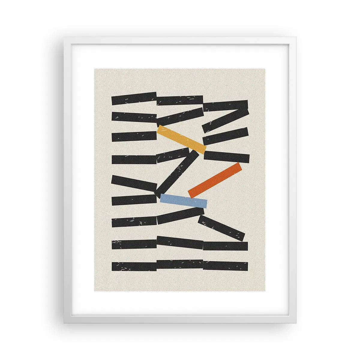 Poster in einem weißen Rahmen - Domino – Komposition - 40x50 cm