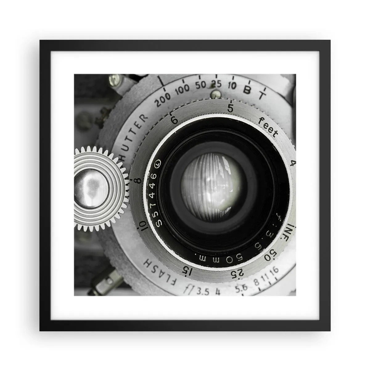 Poster in einem schwarzem Rahmen - Eine Story über Hollywood - 40x40 cm