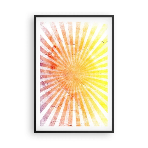 Poster in einem schwarzem Rahmen - Sonnenaufgänge und Sonnenuntergänge - 61x91 cm