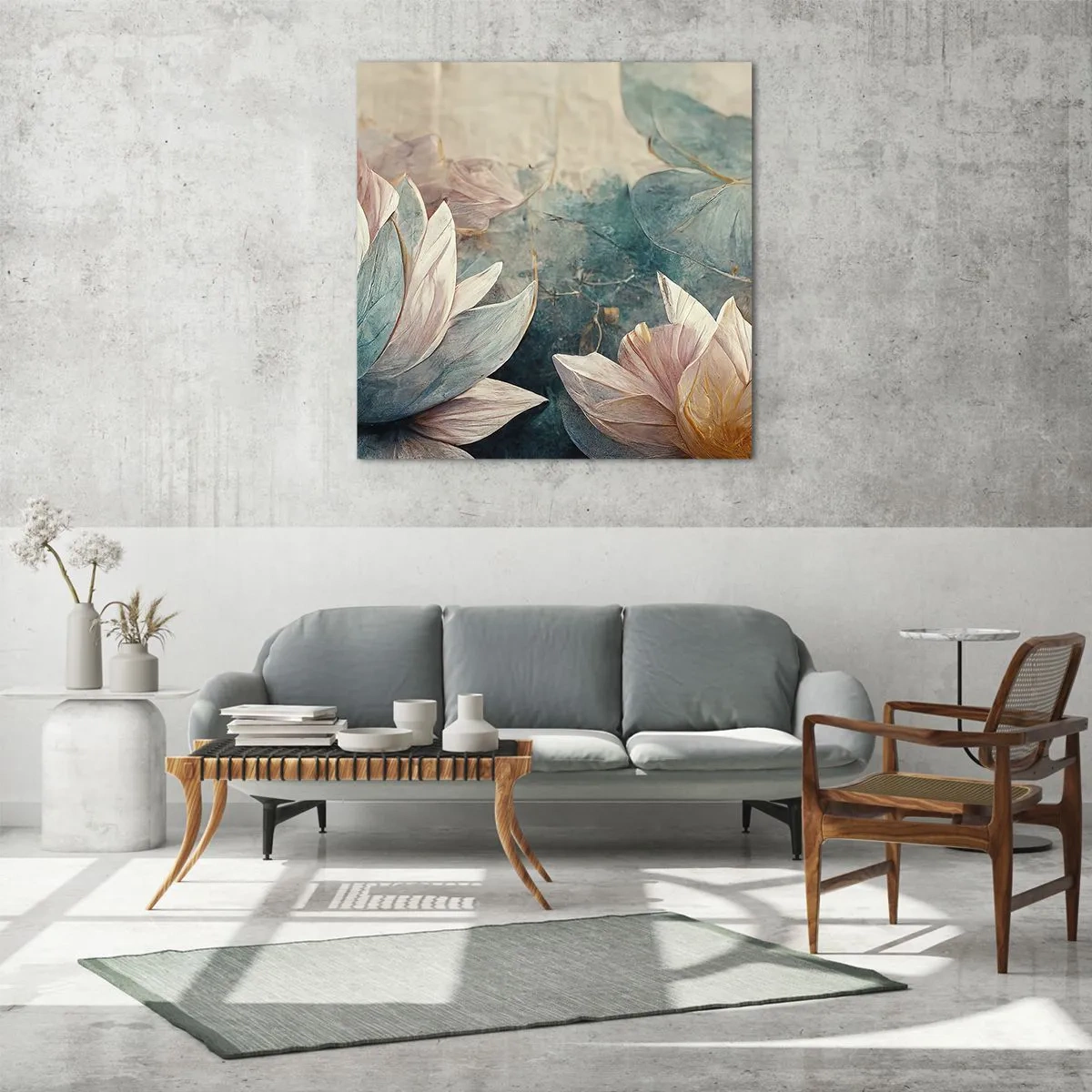 Glasbild - Bild auf glas - Seesterne - 70x70 cm