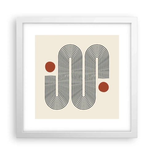 Poster in einem weißen Rahmen - Vom Anfang bis zum Ende - 30x30 cm